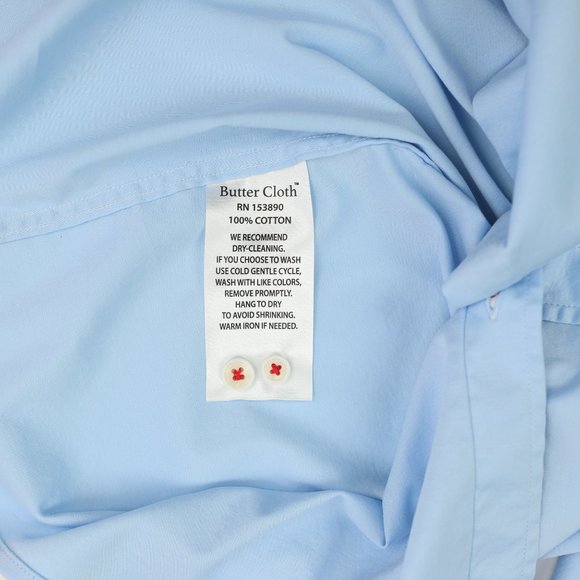 Buttercloth Long Sleeve Shirt Blue Size 2XL - Picture 8 of 9